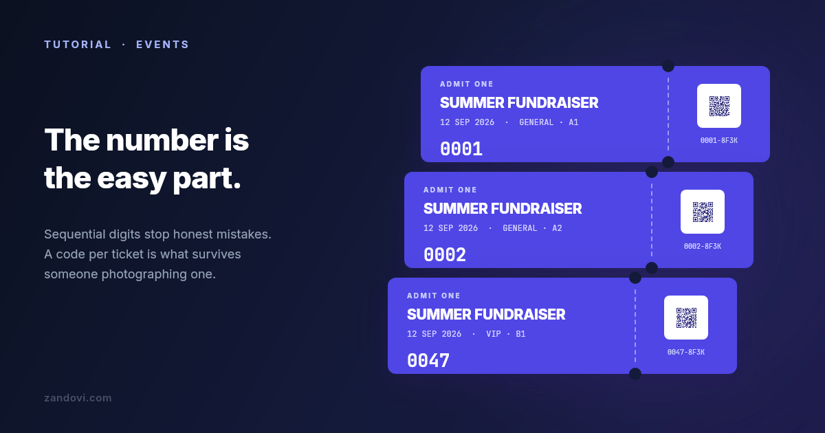 How to Number Event Tickets (And Why the Number Isn't Enough)