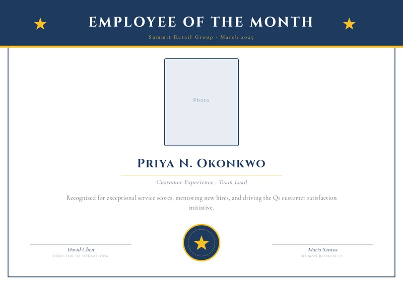Employee of the Month