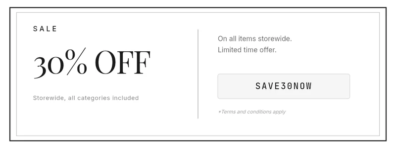 Minimal Sale