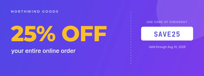 Starter Coupon (Variables) — coupons template