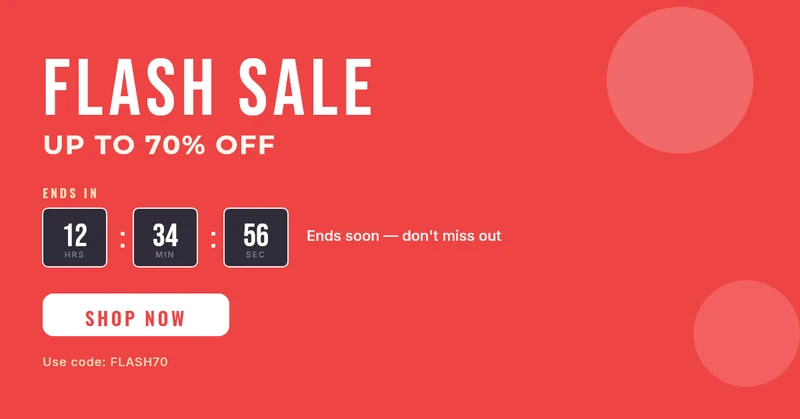 Flash Sale Banner