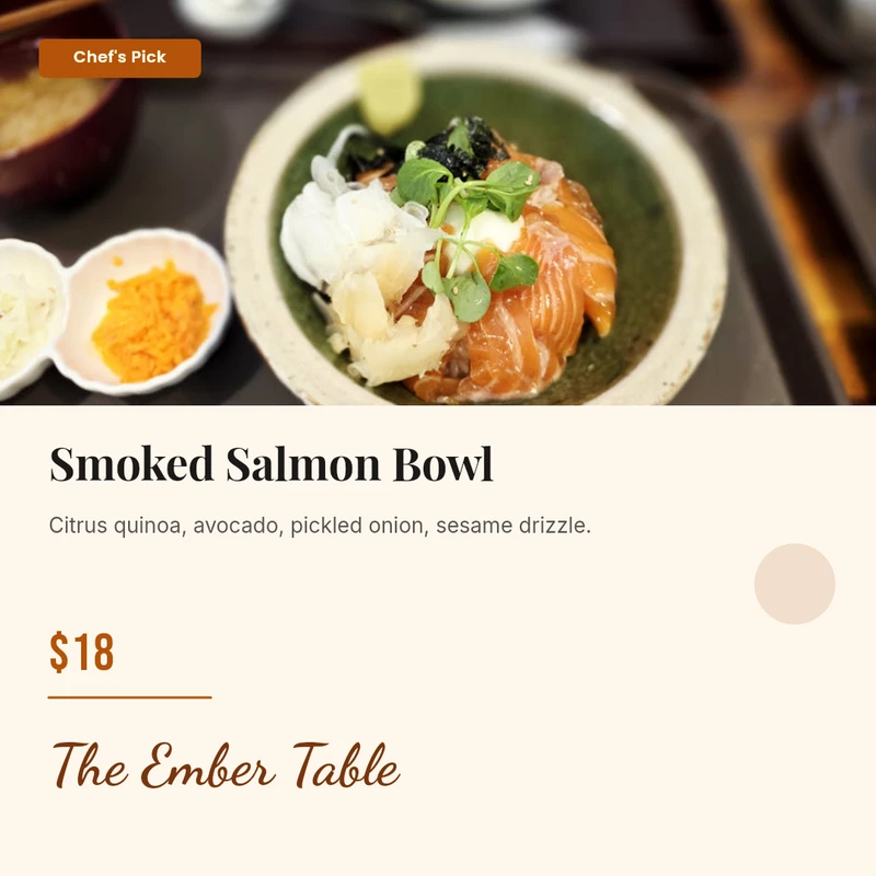 Menu Item Card