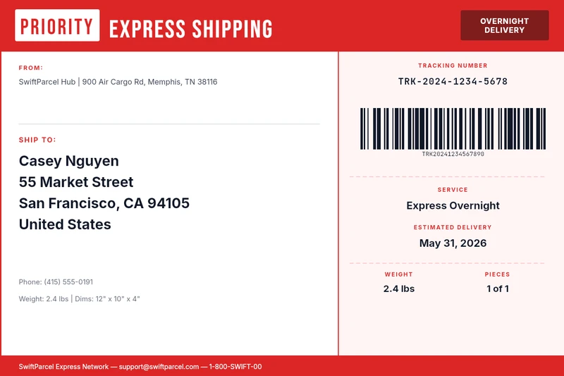 Express Priority Label