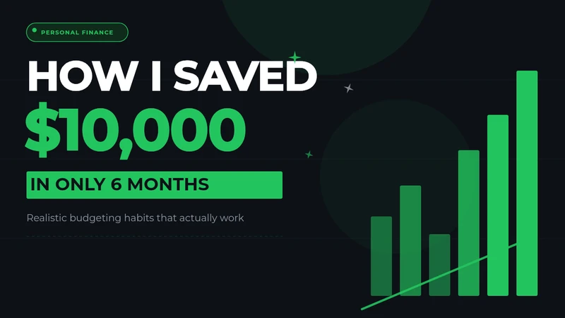 Bold Black & Green Personal Finance