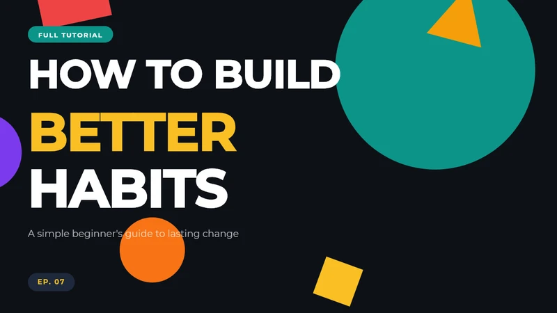 Bold Geometric Tutorial Habits